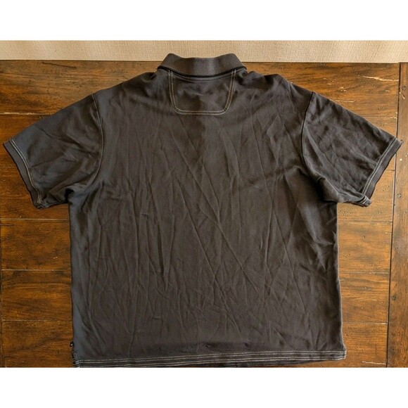 Set of 2 Tommy Bahama Men XXL Polo Shirts Cotton Blend Dark Blue Red Golf Marlin - Picture 8 of 15